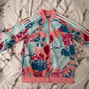Adidas Originals Girls Floral Track Jacket and Pants